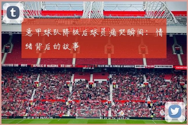 意甲球队降级后球员痛哭瞬间：情绪背后的故事